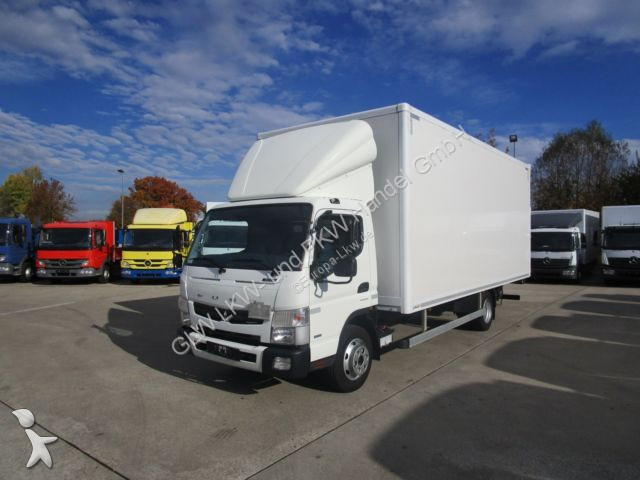 卡车 三菱 厢式货车 fuso canter 7 c 15 koffer 6,1 m lbw 1 to.