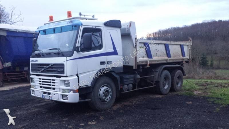 Camion Volvo Bi Benne Marrel Fm 420 6x4 Gazoil Euro 2 Occasion N°952120 8235