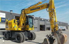 Komatsu wheel excavator