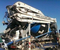 used concrete mixer + pump truck