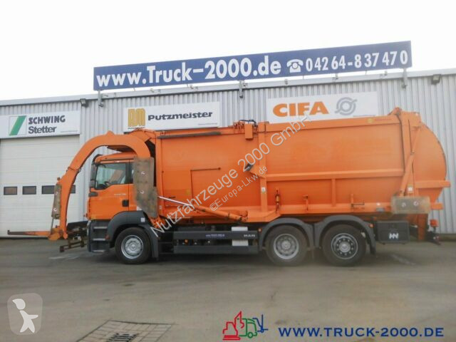 Voir les photos Engin de voirie MAN TGA 26.320 Hüffermann Frontlader mit Waage*31m³*