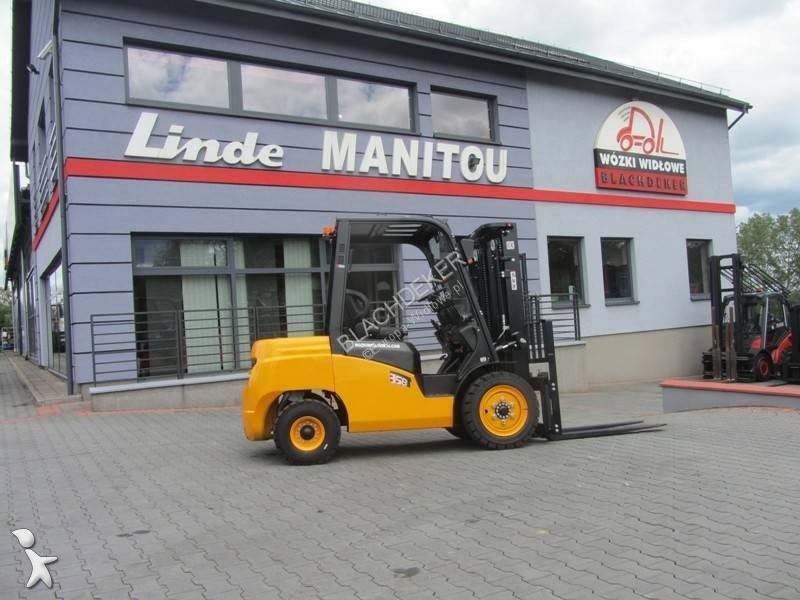 Bekijk foto's Heftruck Mitsubishi Blachdeker FD35 TRIPLEX Side shift