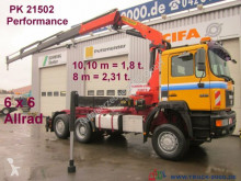 MAN 28.403 6x6 Kran PK21502 lenkbare 3. Achse tractor unit