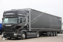 Scania R - 450/ETADE/EUO 6/LOW DECK+KOGEL/FIANKA/MEG + semi emoque ideaux coulissants (plsc) tractor unit