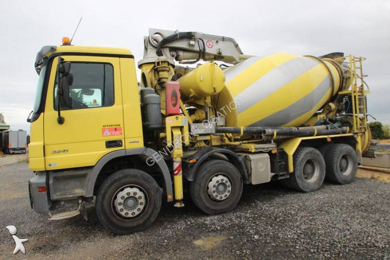 Camion Mercedes béton malaxeur + pompe Actros 3241 8x4 Gazoil Euro 4