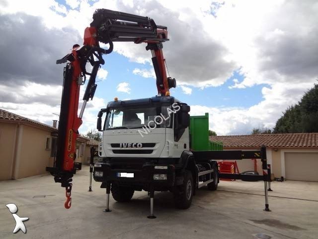 New Iveco Trakker hook lift truck Guima 190 T 36 W 4x4