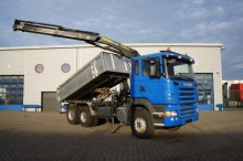 camion Scania R420 kipper + Kraan Retarder 6x4 Full Steel