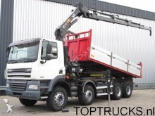 camion DAF CF 85.460 8x4 TIPPER HIAB 166-4 CRANE / KRAN + R