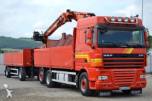 DAF XF 105.460 Pritsche 6,50 m + KRAN + Anhänger! truck