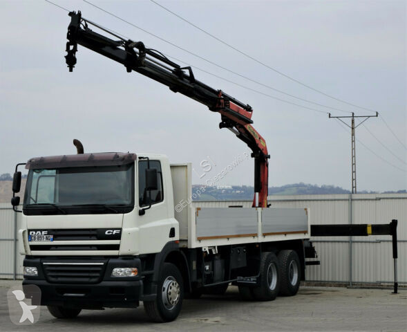 Voir les photos Camion DAF CF 85.380 Pritsche 6,60 m + KRAN / 6x4!