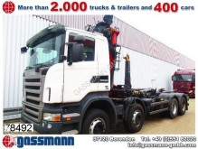 camion Scania R420 8x4 Meiller Abroller und Kran Epsilon E1202