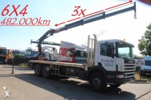 camion Scania 124C-360 - 6x4 + ATLAS 140 - 3x HYDR EXTENSIBLE