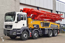 camion béton malaxeur + pompe MAN
