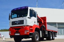MAN flatbed truck