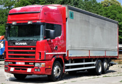 ciężarówka Plandeka Scania
