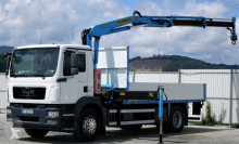 MAN flatbed truck