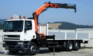 DAF CF 75.310 Pritsche 7,50 m + KRAN / 6x2! truck