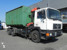 MAN F90 26.292 DFK Abrollkipper mit Kran LKW