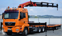 MAN flatbed truck