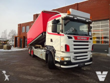 Scania three-way side tipper truck