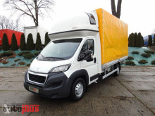 Peugeot BOXER PLANDEKA 10 PALET WEBASTO KLIMA TEMPOMAT PNEUMATYKA LEDY A truck