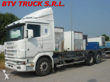 Scania 144 - 460 MOTRICE SCARRABILE PORTACASSE MOBILI truck