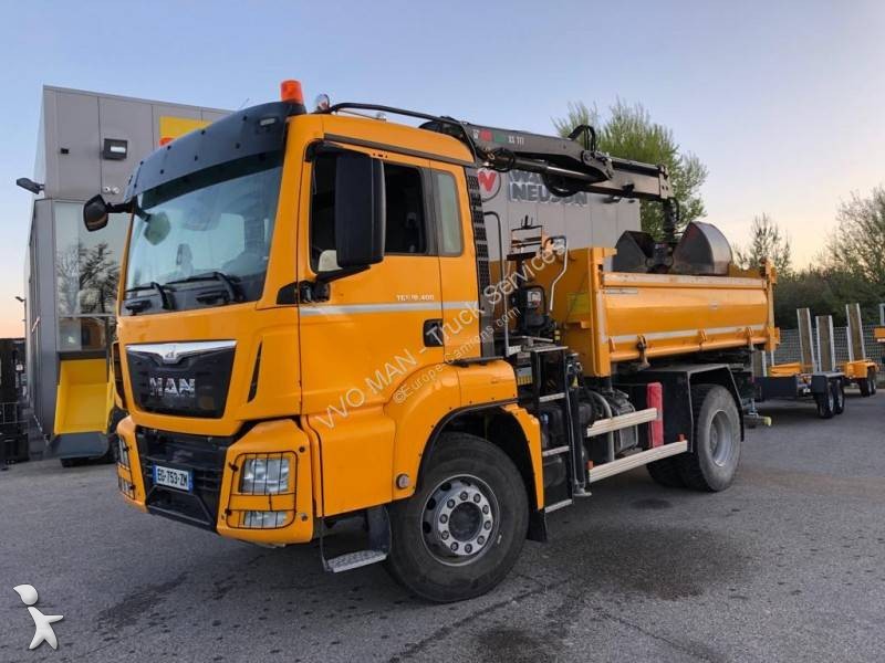 Camion Man Bi Benne Tgs X Euro Grue Occasion N