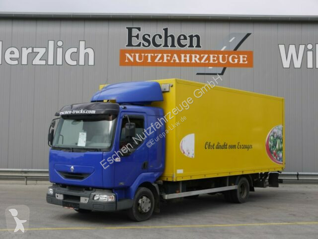 Voir les photos Camion Renault 180 DCI, Midlum, LBW, Schwenkwand rechts, Bl/Lu