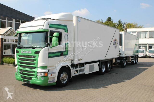 Vedere le foto Autotreno Scania R 450 E6 Thermo King 1200UT/Fleisch/Tür/komp.ZUG