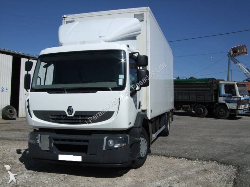 Used Renault Premium double deck box truck 320 DXI rear hatch n°738387