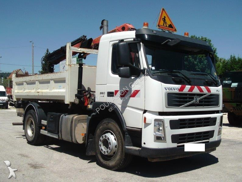 Camion Volvo Bi-benne FM 360 4x2 Gazoil Euro 4 Grue Occasion - N°2795028