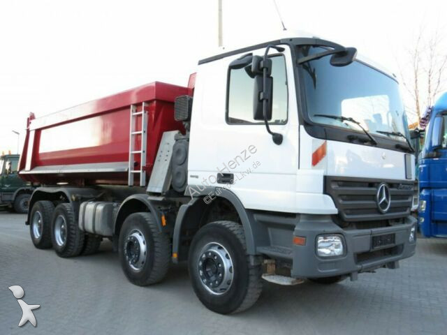 卡车 奔驰 摆臂式垃圾车 actros 4144 k 8x4 4 achs muldenkipper 8x4