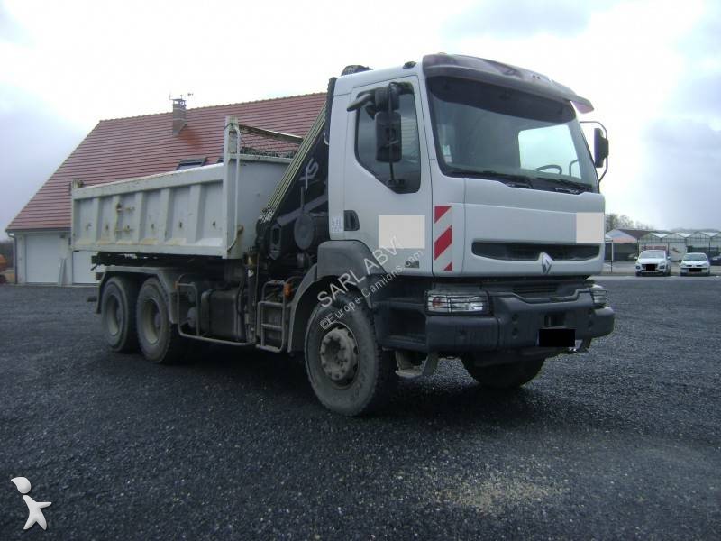 Camion Renault Bi-benne Forez-Bennes Kerax 370 DCI 6x4 Gazoil Euro 3 ...