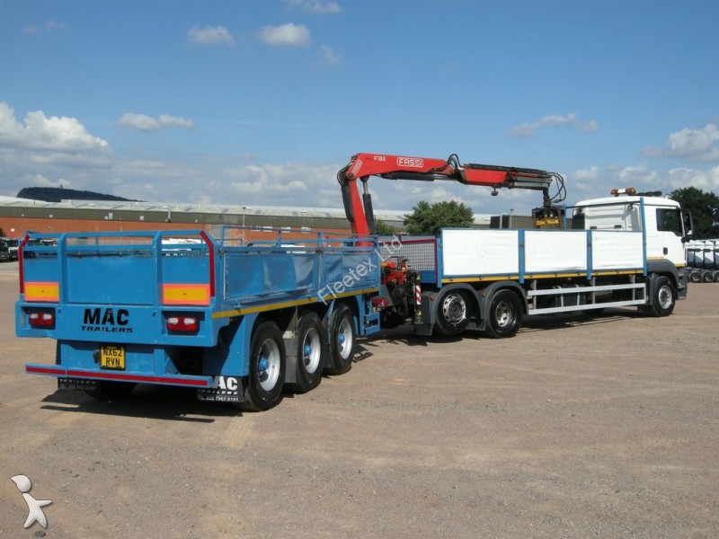 Used MAN dropside truck TGS 26.400 DRAW BAR BRICK/BLOCK CARRIER 2012