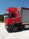 camião reboque caixa aberta com lona sistema tecto deslizante Scania