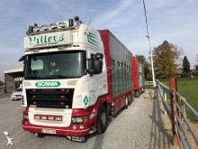 ciężarówka z przyczepą do transportu bydła Scania