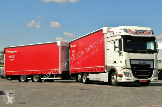 Voir les photos Camion remorque DAF XF 460 / JUMBO 120M3 / EURO 6 / 7,7M + 7,7M /
