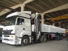 semi remorque Lider FLATBED SEMI TRAILER WITH CRANE