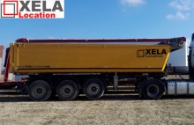 used construction dump semi-trailer