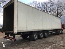 damaged plywood box semi-trailer