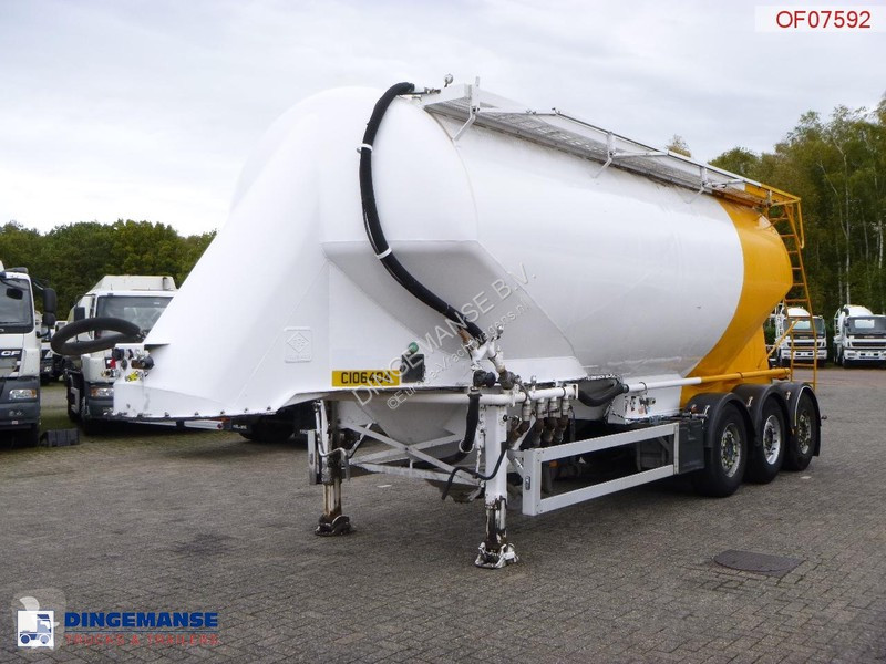 Voir les photos Semi remorque Feldbinder Powder tank alu 36 m3 / 1 comp