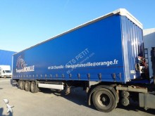 semi remorque Krone Rideaux coulissants 3 essieux + HE + Ridelles