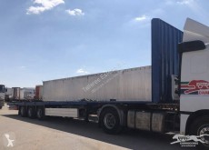 semirremolque caja abierta transporta paja usado