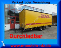 tweedehands aanhanger platte bak zijschotten