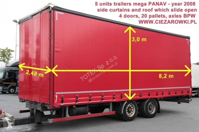 Zobaczyć zdjęcia Przyczepa Panav TRAILER PANAV MEGA CURTAIN TV 18LPK 20 PALLETS