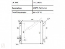 Nissan Radiateur de refroidissement pour camion (AL/PLASTIC)